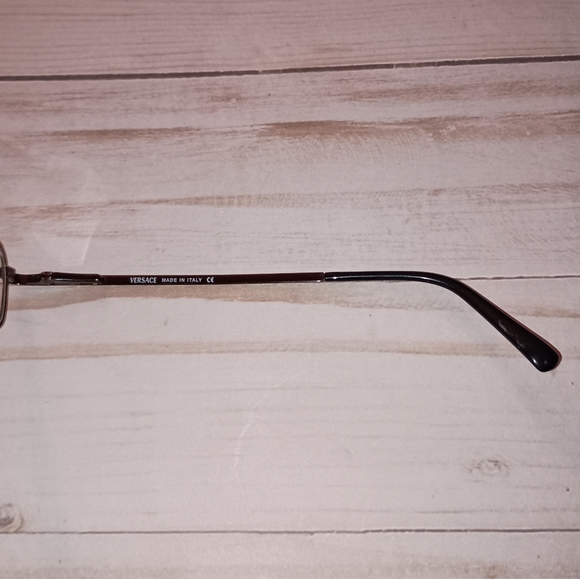 Versace Metal Frame Eyeglasses Frames Made in Italy with Case & Cleaning Cloth - Picture 7 of 16